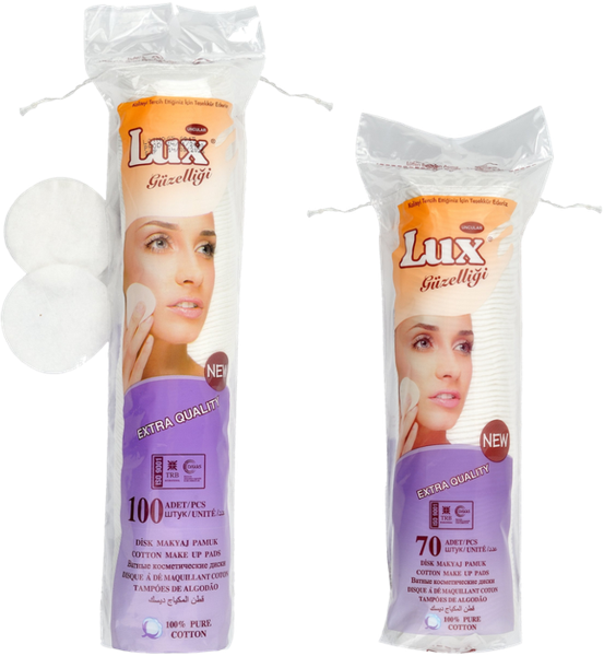 Lux Round Cosmetic Pads, 57 mm